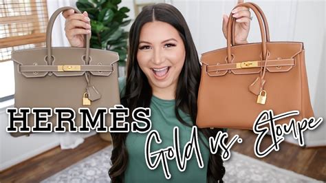 hermes etoupe vs gold